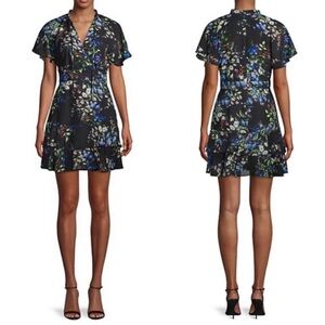 Parker Floral Tiered Mini Dress
in Boboli Print Black Floral size XS